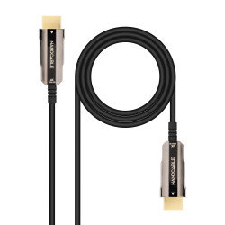 Nanocable Cable HDMI V2.0 AOC 4K@60Hz 18Gbps A M-A M, Negro, 20 m