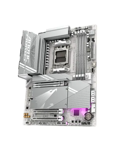 GIGABYTE X870 AORUS ELITE WIFI7 ICE Placa Base - Compatible con CPUs AMD Ryzen 9000, 16+2+2 fases VRM digital, hasta 8200MHz