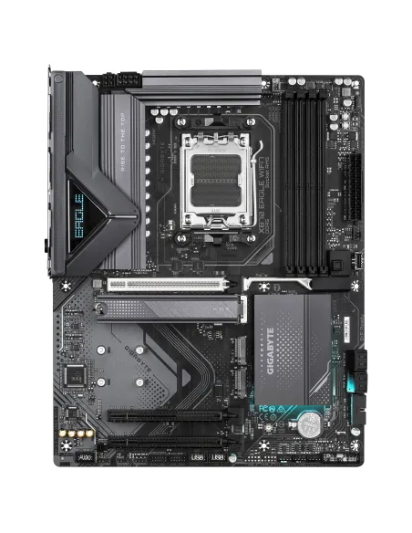 GIGABYTE X870 EAGLE WIFI7 Placa Base - Compatible con CPUs AMD Ryzen 9000, 14+2+2 fases VRM, hasta 8000MHz DDR5 (OC), 1xPCIe
