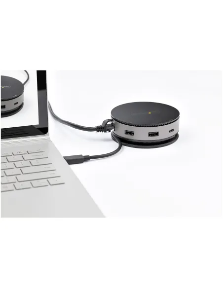 StarTech.com Adaptador Multipuertos USB-C - Docking Station USB 3.1 Gen 2 Tipo C con Vídeo HDMI, DisplayPort de 4K a 60Hz o VGA