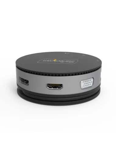 StarTech.com Adaptador Multipuertos USB-C - Docking Station USB 3.1 Gen 2 Tipo C con Vídeo HDMI, DisplayPort de 4K a 60Hz o VGA