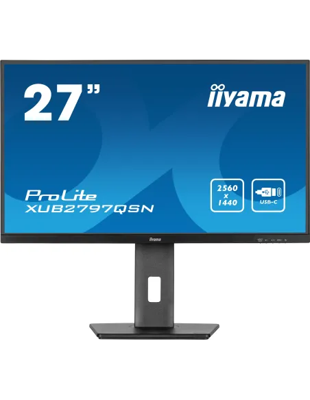 iiyama ProLite XUB2797QSN-B2 pantalla para PC 68,6 cm (27") 2560 x 1440 Pixeles 2K Ultra HD LED Negro iiyama ProLite XUB2797QSN-B2 pantalla para PC 68,6 cm (27") 2560 x 1440 Pixeles 2K Ultra HD LED Negro