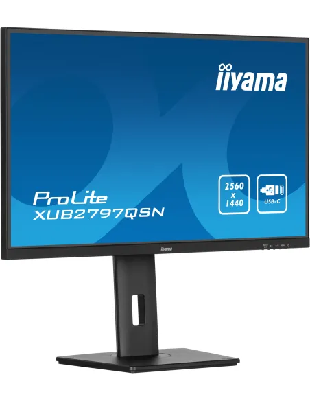 iiyama ProLite XUB2797QSN-B2 pantalla para PC 68,6 cm (27") 2560 x 1440 Pixeles 2K Ultra HD LED Negro iiyama ProLite XUB2797QSN-B2 pantalla para PC 68,6 cm (27") 2560 x 1440 Pixeles 2K Ultra HD LED Negro