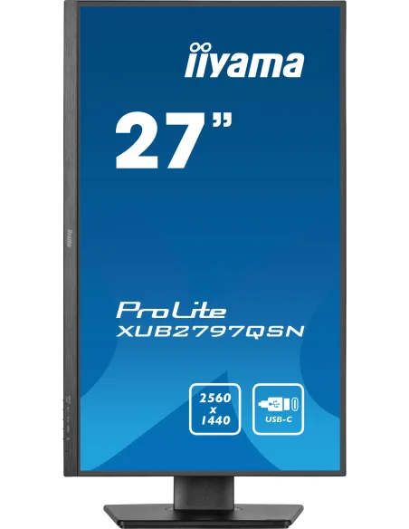 iiyama ProLite XUB2797QSN-B2 pantalla para PC 68,6 cm (27") 2560 x 1440 Pixeles 2K Ultra HD LED Negro iiyama ProLite XUB2797QSN-B2 pantalla para PC 68,6 cm (27") 2560 x 1440 Pixeles 2K Ultra HD LED Negro