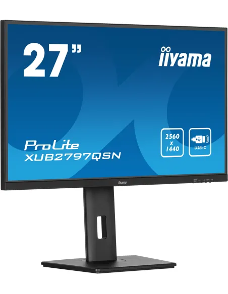 iiyama ProLite XUB2797QSN-B2 pantalla para PC 68,6 cm (27") 2560 x 1440 Pixeles 2K Ultra HD LED Negro iiyama ProLite XUB2797QSN-B2 pantalla para PC 68,6 cm (27") 2560 x 1440 Pixeles 2K Ultra HD LED Negro