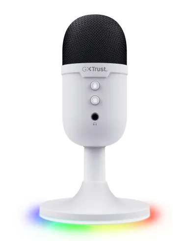 Trust GXT 234P Yunix Blanco Micrófono de superficie para mesa