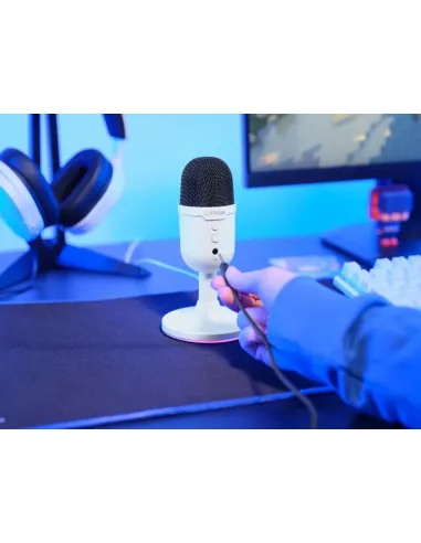 Trust GXT 234P Yunix Blanco Micrófono de superficie para mesa