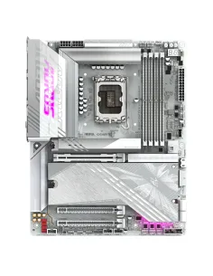 GIGABYTE Placa base Z890 AORUS ELITE X ICE - Compatible con CPUs Intel Core Ultra (Serie 2), VRM de 16+1+2 fases, hasta 9500MHz 2