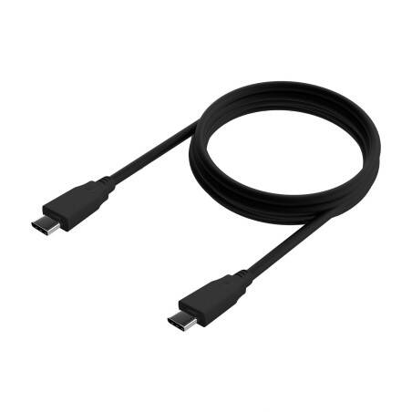 AISENS Cable USB 3.2 Gen2x2 20Gbps 8k@30Hz 5A 100W E-Marker, Tipo USB-C M-USB-C M, Negro, 1.0m