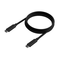 AISENS Cable USB 3.2 Gen2 10Gbps 4k@60Hz 5A 100W E-Marker, Tipo USB-C M-USB-C M, Negro, 3.0m