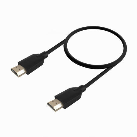 AISENS Cable HDMI V2.0 CCS Premium Alta Velocidad   Hec 4K@60Hz 18Gbps, A M-A M, Negro, 0.5m