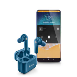 NGS ARTICA BLOOM Auriculares Inalámbrico Dentro de oído Llamadas Música USB Tipo C Bluetooth Azul