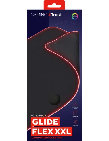 Trust GXT 764 Glide-Flex XXL Alfombrilla de ratón para juegos Negro