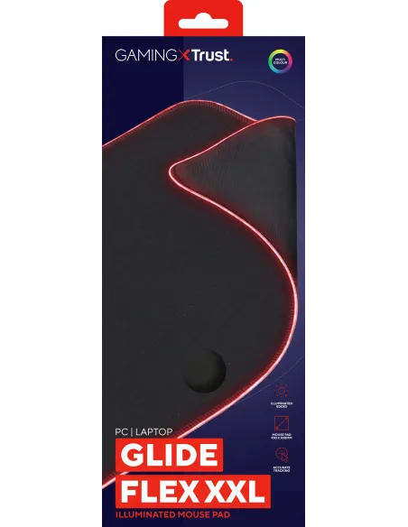 Trust GXT 764 Glide-Flex XXL Alfombrilla de ratón para juegos Negro