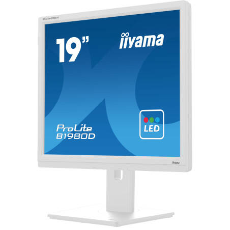 iiyama ProLite B1980D-W5 pantalla para PC 48,3 cm (19") 1280 x 1024 Pixeles SXGA LCD Blanco