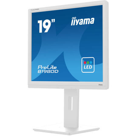 iiyama ProLite B1980D-W5 pantalla para PC 48,3 cm (19") 1280 x 1024 Pixeles SXGA LCD Blanco