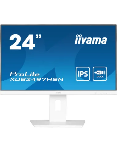 iiyama ProLite XUB2497HSN-W2 pantalla para PC 60,5 cm (23.8") 1920 x 1080 Pixeles Full HD LED Blanco