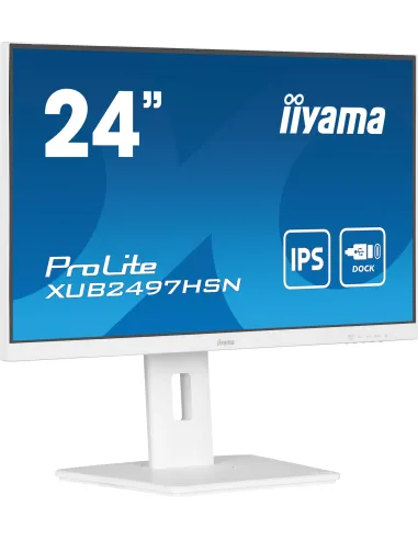 iiyama ProLite XUB2497HSN-W2 pantalla para PC 60,5 cm (23.8") 1920 x 1080 Pixeles Full HD LED Blanco