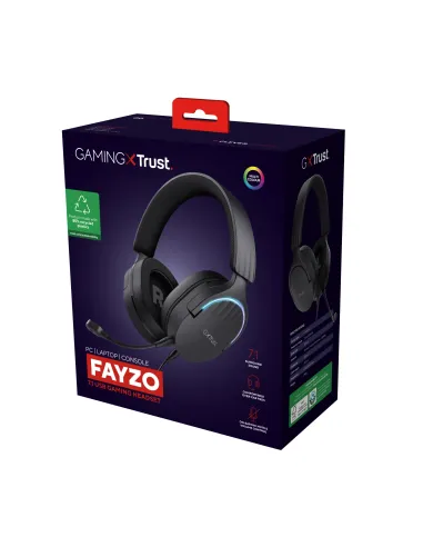 Trust GXT 490 FAYZO Auriculares Alámbrico Diadema Juego USB tipo A Negro
