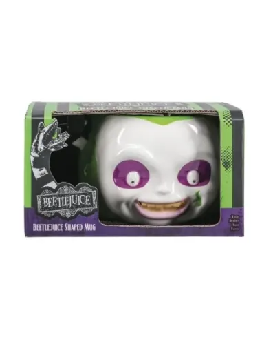 Beetlejuice shaped mug