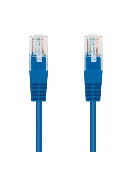 Nanocable CABLE RED LATIGUILLO RJ45 CAT.6 UTP AWG24, AZUL, 0.5 M