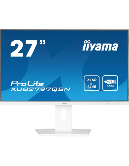 iiyama G-MASTER XUB2797QSN-W2 pantalla para PC 68,6 cm (27") 2560 x 1440 Pixeles 4K Ultra HD LED Blanco iiyama G-MASTER XUB2797QSN-W2 pantalla para PC 68,6 cm (27") 2560 x 1440 Pixeles 4K Ultra HD LED Blanco