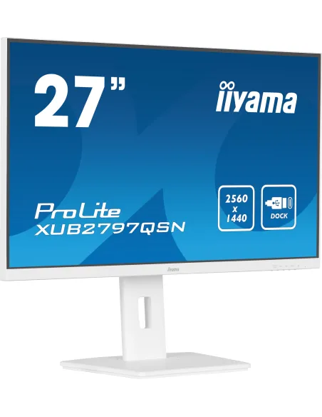 iiyama G-MASTER XUB2797QSN-W2 pantalla para PC 68,6 cm (27") 2560 x 1440 Pixeles 4K Ultra HD LED Blanco iiyama G-MASTER XUB2797QSN-W2 pantalla para PC 68,6 cm (27") 2560 x 1440 Pixeles 4K Ultra HD LED Blanco