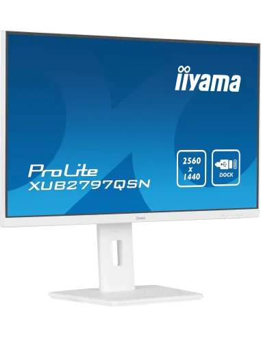 iiyama G-MASTER XUB2797QSN-W2 pantalla para PC 68,6 cm (27") 2560 x 1440 Pixeles 4K Ultra HD LED Blanco