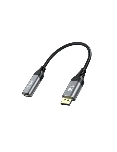 Equip 133446 adaptador de cable de vídeo 0,15 m DisplayPort HDMI Negro, Gris