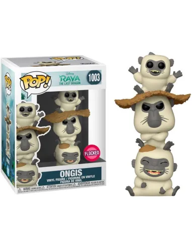 Funko pop disney raya y el ultimo dragon ongis flocked terciopelo exclusivo 50556