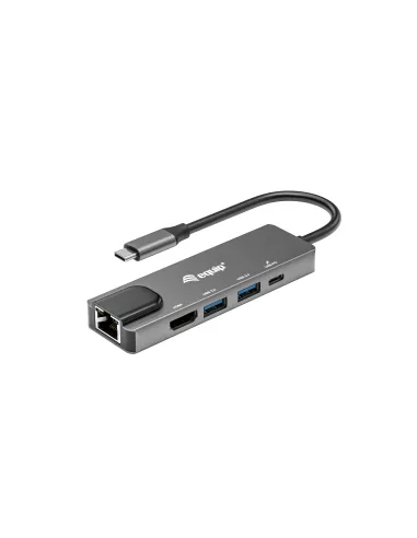 Equip 133489 base para portátil y replicador de puertos Alámbrico USB 3.2 Gen 1 (3.1 Gen 1) Type-C Gris