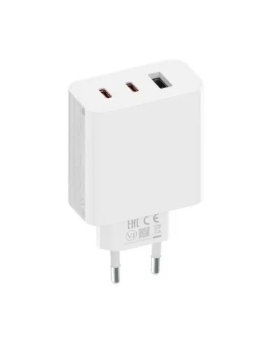 Cargador xiaomi 2c1a gan 67w trio - 2 x usb c 1 x usb a - con cable - color blanco