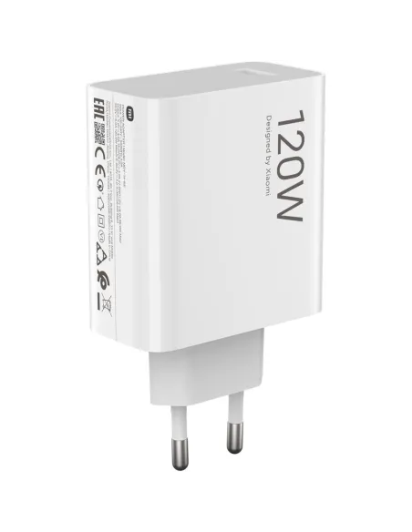 Cargador xiaomi hypercharge combo tipo a 120w con cable usb c 1m - color blanco Cargador xiaomi hypercharge combo tipo a 120w con cable usb c 1m - color blanco