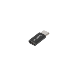 ADAPTADOR LANBERG USB 2.0 TIPO-C MACHO/MICRO-B HEMBRA NEGRO