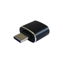 AISENS Mini adaptador USB 3.1 Gen2 3A, tipo USB-C/M-A/H, Negro