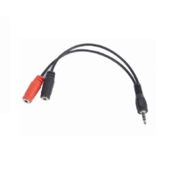 Cable de audio cca - 417 jack 3.5mm -  2xfemenino - masculino -  0.2m