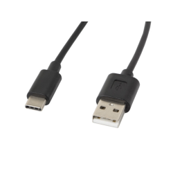 CABLE USB LANBERG 2.0 MACHO/USB C MACHO 1.8M NEGRO