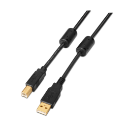AISENS A101-0009 cable USB 2 m USB 2.0 USB A USB B Negro