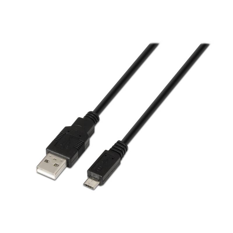 AISENS A101-0027 cable USB 0,8 m USB 2.0 USB A Micro-USB B Negro