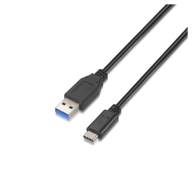 AISENS A107-0060 cable USB 1 m USB 3.2 Gen 2 (3.1 Gen 2) USB A USB C Negro