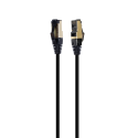 CABLE RED S-FTP GEMBIRD CAT 8 LSZH NEGRO 5 M