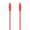 AISENS Cable de Red Latiguillo RJ45 LSZH Cat.6A 500 Mhz UTP AWG24, Rojo, 30CM