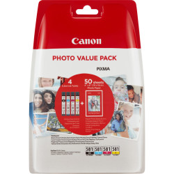 Canon CLI-581 Multipack cartucho de tinta Original Negro, Cian, Magenta, Amarillo