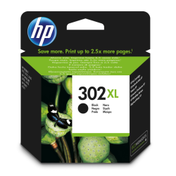 HP Cartucho de tinta original 302XL de alta capacidad negro 8,5 ml