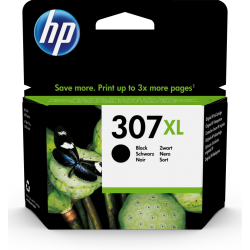 HP Cartucho de tinta Original 307XL de capacidad superior negro