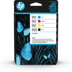 HP Paquete de 4 cartuchos de tinta Original 950 negro y 951 cian/magenta/amarillo