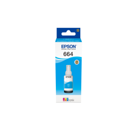 Epson 664 Ecotank  ink bottle (70ml) Color Cyan