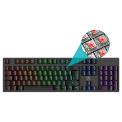 Hiditec GK400 ARGB teclado USB Color Negro