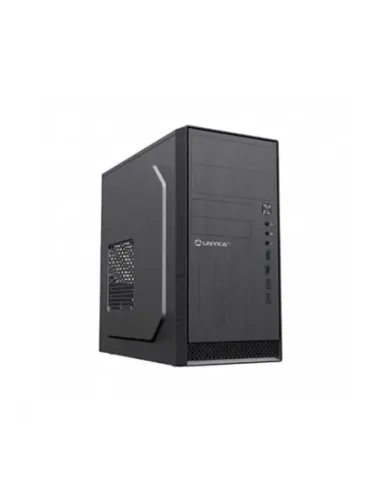 UNYKAch Caja Ordenador AERO C12 Micro ATX Negra, Con dos puertos USB 3.0 y dos puertos USB Type C 2.0