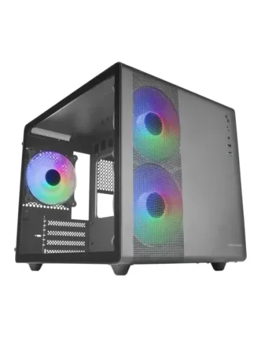 Caja ordenador mars gaming mc400 m - atx frgb cristal templado negro